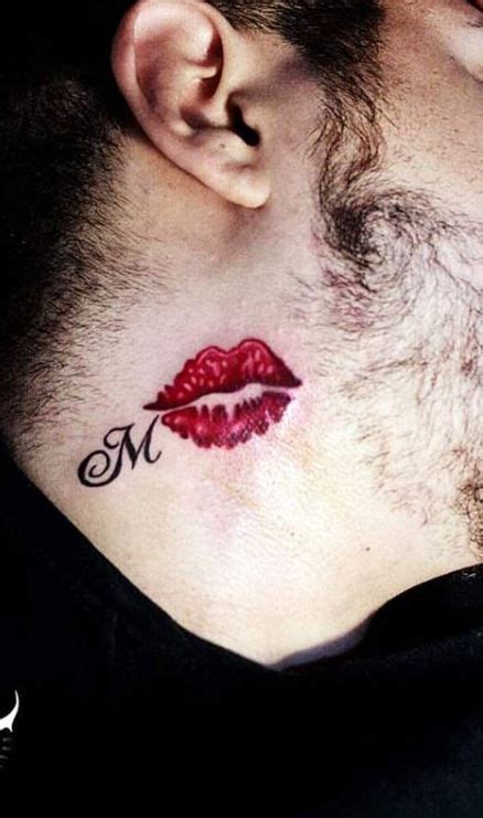 tattoo of lips on neck meaning|More.